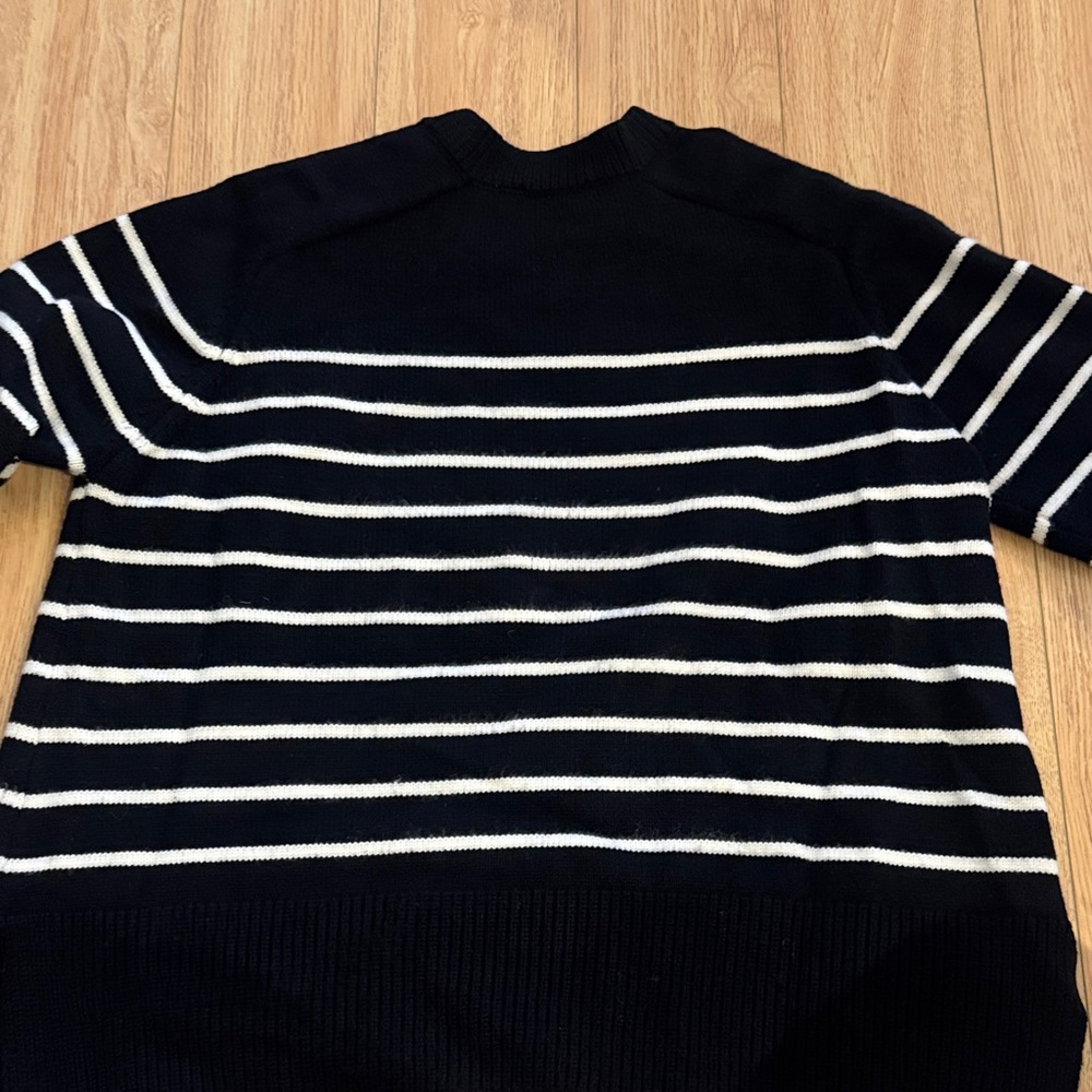 Zara Black and White Striped Sweater - Picture 6 of 10